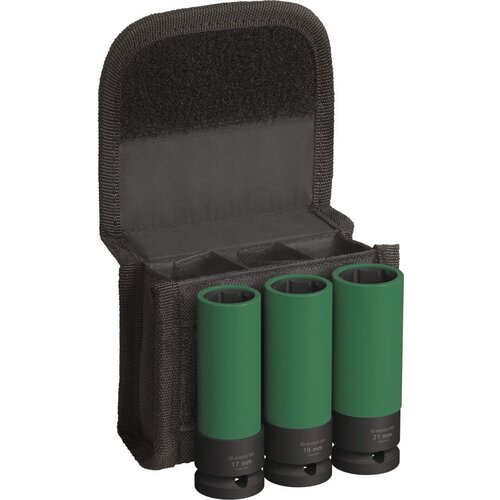 Bosch set kovanih nasadnih ključeva 17, 19, 21mm, 1/2&amp;quot;, duboki, 3 dela, pro impact socket 2608003033 Slike