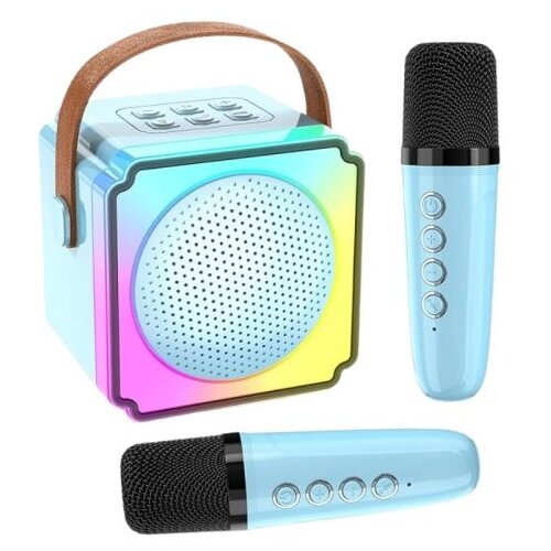  Bluetooth zvučnik P8/ Karaoke sa 2 mikrofona/ plava Cene