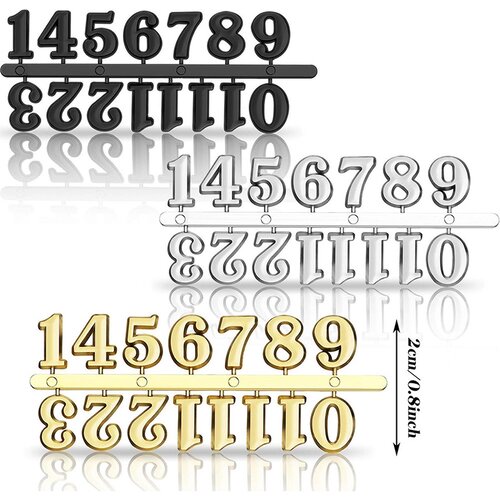 INF &amp;Scaron;tevilčnica za uro DIY - zlata, srebrna, črna - v &amp;scaron;katli, (5000246643) Slike
