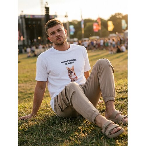 Sinsay Pamučna majica s printom psa Slike