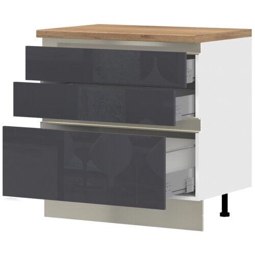 Jela spodnji element R-90-3MBOX/5 za kuhinjo infinity (več barv)-antracit, visoki sijaj Cene