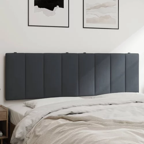 Jastuk za uzglavlje tamnosivi 160 cm baršunasti