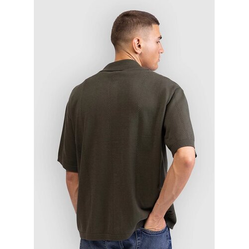Redefined Rebel RRCasey Knit Boxy Fit Shirt forest night Slike