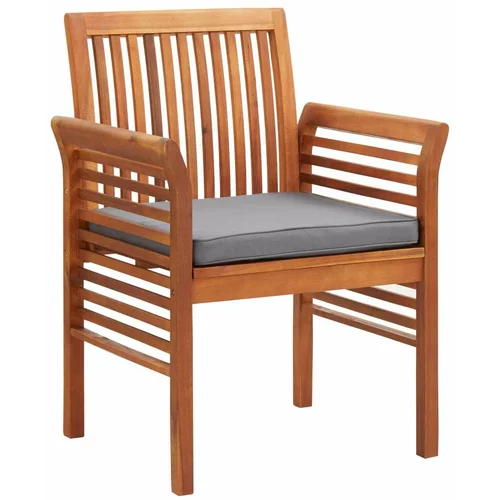  blagovaonska stolica od bagremovog drva s jastukom