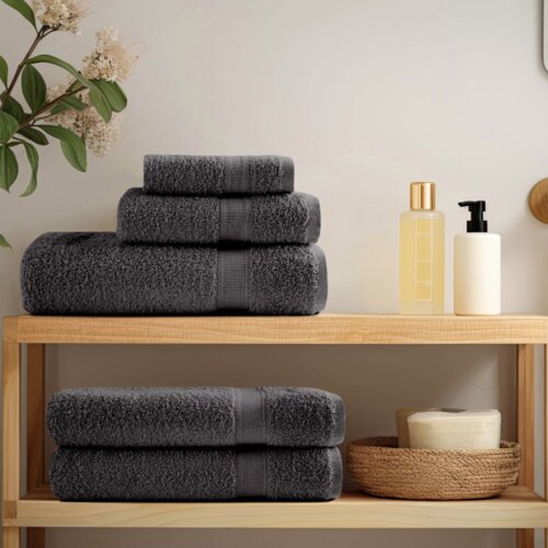  Gostinska brisača SOLUND 4 pcs Antracit 15 x 21 cm 550 gsm, (5000208252) Cene