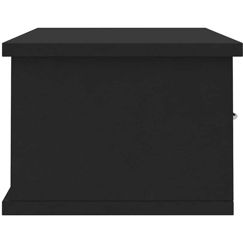 Zidna polica s ladicama crna 60x26x18,5 cm konstruirano drvo Slike