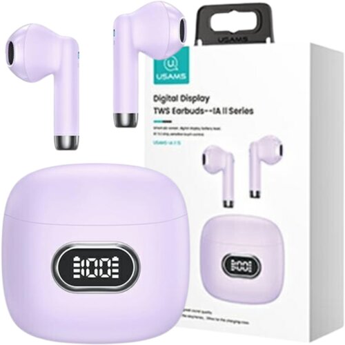 Usams BREZŽIČNE SLU&amp;Scaron;ALKE BLUETOOTH 5.3 TWS IA II SERIES VIJOLIČNE, (21968897) Slike