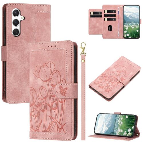SUNSKY Eleganten etui ovitek za Samsung A36 in A56 5G, Tulipani, Pink Cene