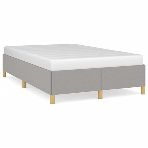 VidaXL Okvir kreveta svjetlosivi 120 x 190 cm od tkanine Slike