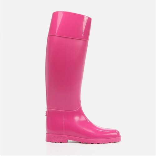 Yaya by Hotiç Knee-High Boots - Pink - Flat Cene