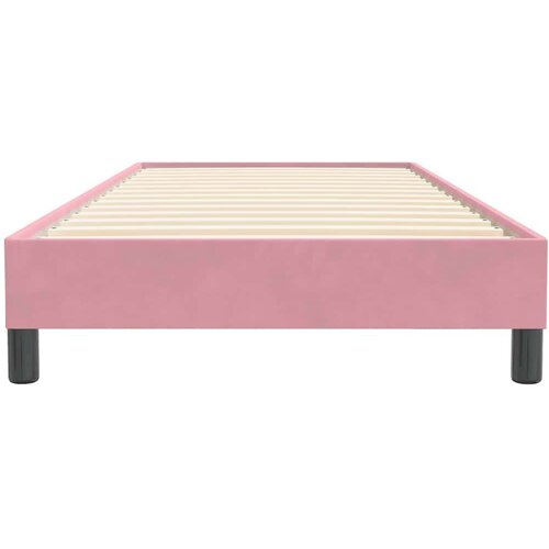  Box spring krevet bez madracem ružičasti 80 x 220 cm bar&amp;scaron;unasti Slike