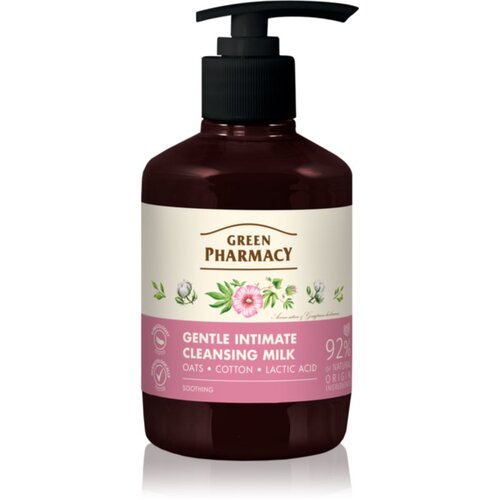 Green Pharmacy Oats &amp;amp; Cotton mlijeko za intimnu higijenu 370 ml Slike