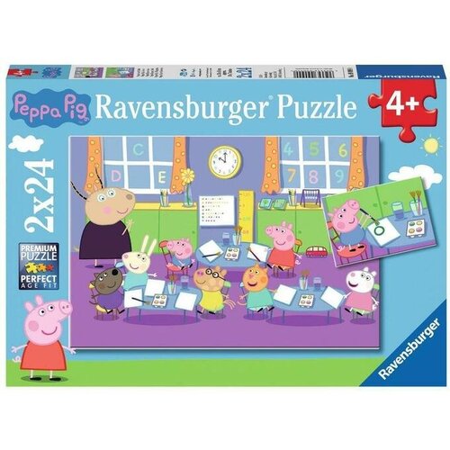 Ravensburger 2x24 delna sestavljanka pujsa pepa v šoli 090990 Cene