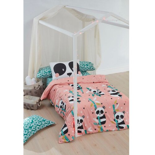  panida - pink vpoly pink single quilt cover set (de) Cene