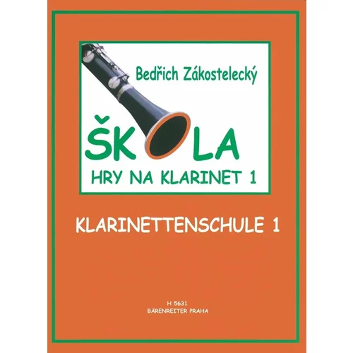 Bedřich Zakostelecký Škola hry na klarinet 1 Nota