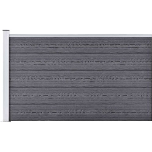 vidaXL Vrtna ograda WPC 175 x 105 cm siva Cene