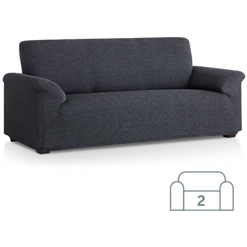 SOFA Raztegljiva stretch prevleka za dvosed - kavč 130-180 cm črno/bela (siva) EU kvaliteta Slike