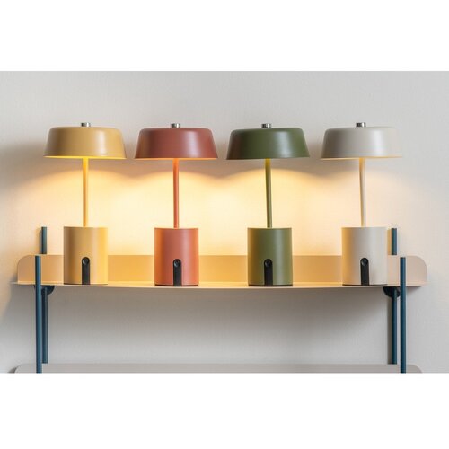 Leitmotiv Bež kovinska LED namizna svetilka (vi&amp;scaron;ina 22,5 cm) Elemental LED &amp;ndash; Slike