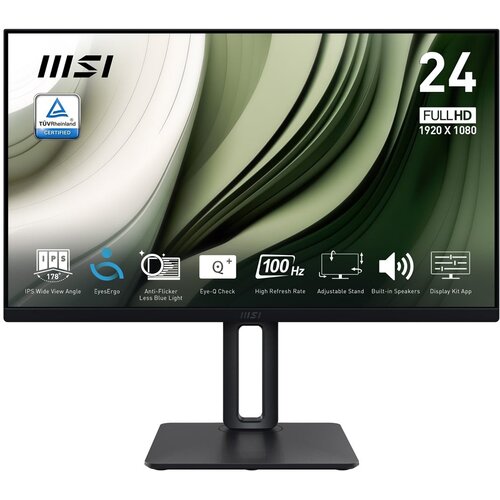 MSI PRO MP245PG LCD zaslon Energetska učinkovitost 2021 E (A - G) 60.5 cm (23.8 palac) 1920 x 1080 piksel 16:9 4 ms Disp Cijene