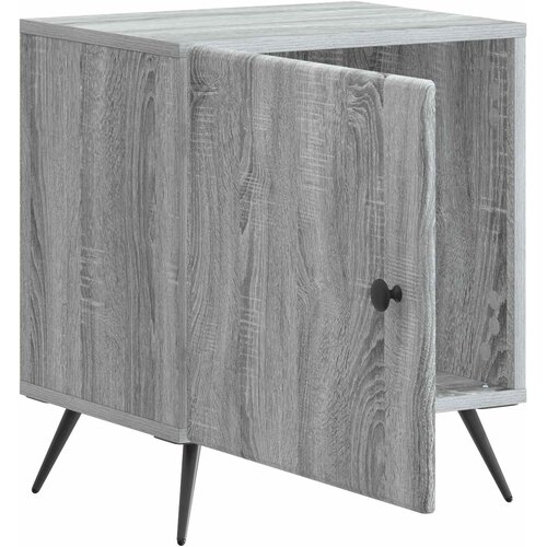  Noćni ormar 2 kom. Siva sonoma 43 x 34,5 x 50 cm Slike