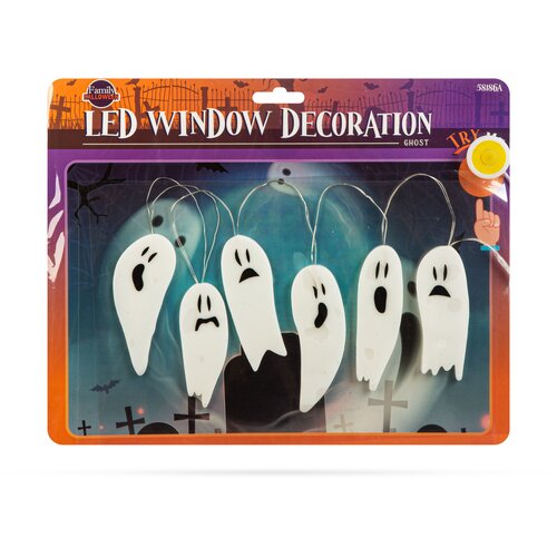 Family Halloween LED dekoracija za okna - gel - duh - 85 cm, (5000183832) Cene