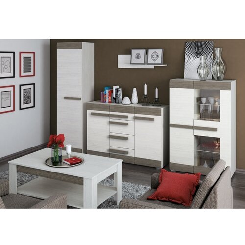  Zidna polica SARPA 23x92 cm bela Slike