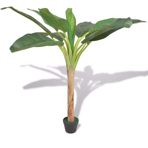 vidaXL Umetna rastlina bananovec v loncu 150 cm zelene barve Cene