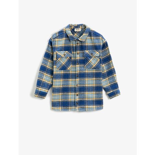 Koton Shirt - Navy blue - Oversize Cene