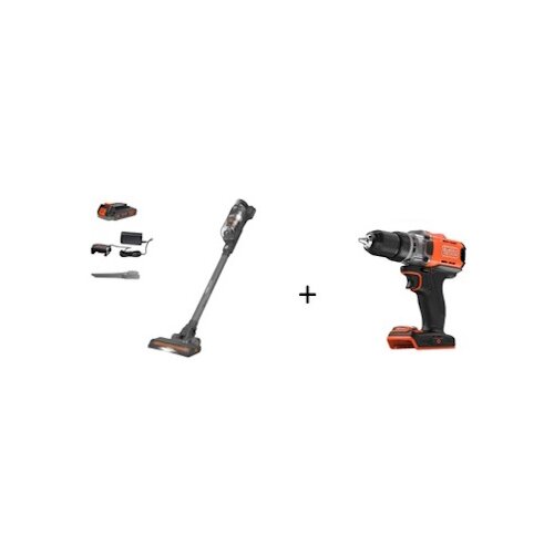 Black & Decker Black&Decker akumulatorski štapni usisivač BHFEA18D1-QW + akumulatorska šrafilica BCD382XN-XJ Cene