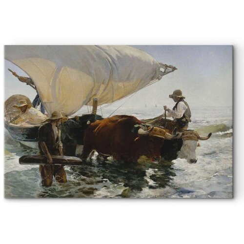  Slika - Joaqu&amp;iacute;n Sorolla y Bastida &amp;ndash; The Return from Fishing 60x40 Premium Print Slike