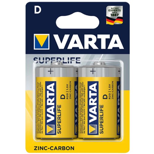 Varta cink-karbon baterije D VAR-R20/BP2 Cene