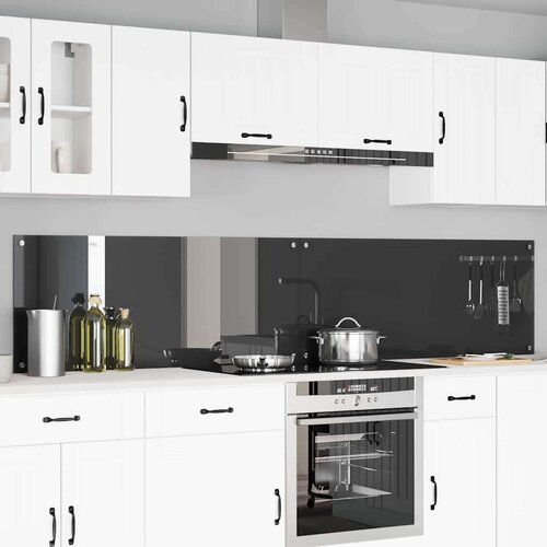 VidaXL Kuhinjski za&amp;scaron;tita 2 pcs Tamno siva 120 x 50 cm Slike