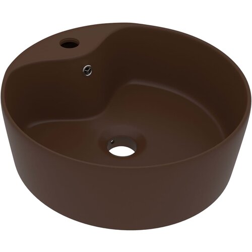 Maison Chic Razkošen Umivalnik - Kopalna umivalnik - Lavabo mat temno rjav 36x13 cm keramičen, (21684748) Cene