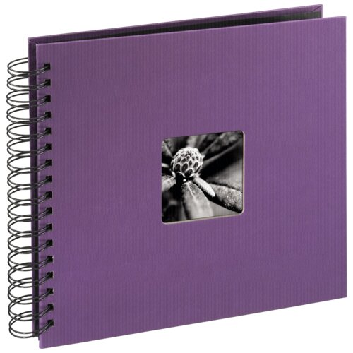 Hama fine art spiral purple 28x24 50 black pages 94876 Slike