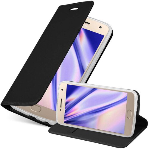 Cadorabo Ohi&scaron;je, združljivo z Motorola MOTO G5 PLUS v klasična črna - Za&scaron;čitni ovitek z magnetnim zapiranjem, stoječo funkcijo in režo za kartice, (20552246) Cene