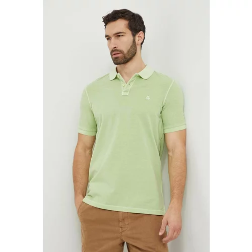 Marc O'Polo Pamučna polo majica boja: zelena, bez uzorka