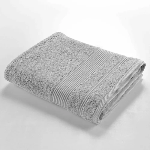 Douceur d intérieur Svijetlo sivi pamučni ručnik od frotira 90x150 cm Tendresse –