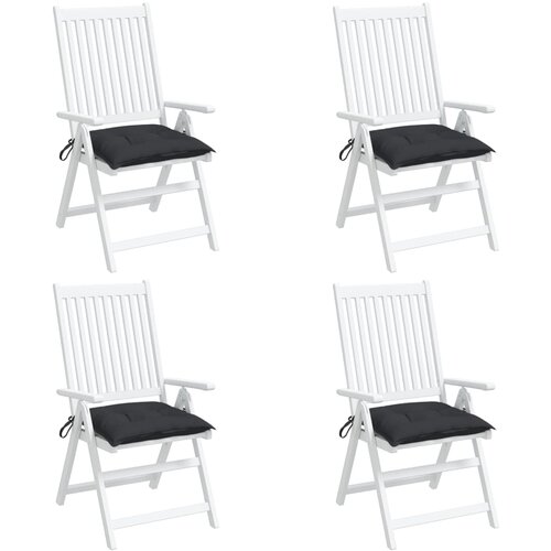 VidaXL Blazine za palete 4 kosi črne 50x50x7 cm oxford tkanina Slike
