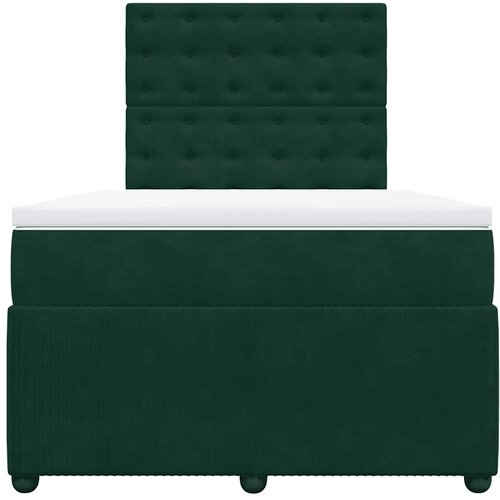 Box spring krevet s madracem tamnozeleni 120x200 cm bar&amp;scaron;unasti Slike
