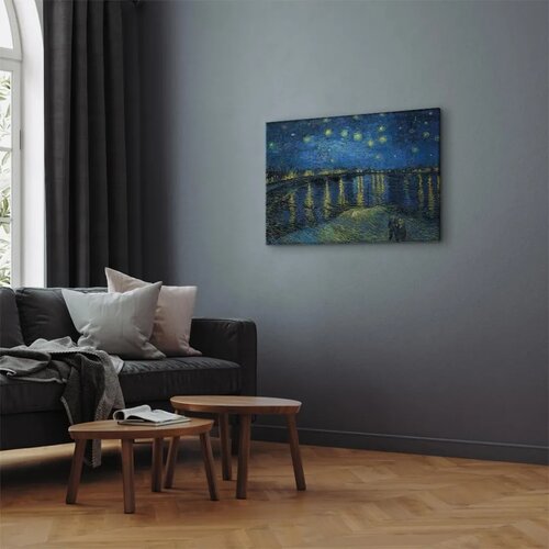  Slika - Vincent van Gogh &amp;ndash; Starry Night Over the Rh&amp;ocirc;ne 120x80 Akustična Slike