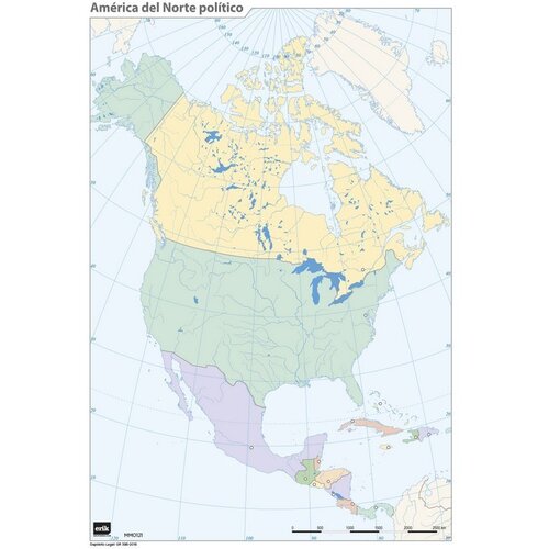 Grupo MUTE MAPA JE SEVERNA AMERIKA POLITIČNA, (21240702) Cene