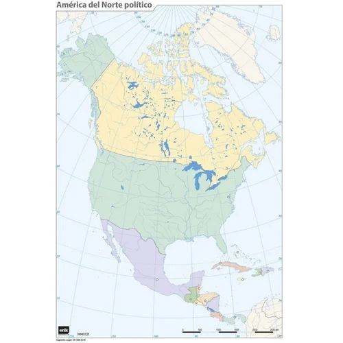 Grupo MUTE MAPA JE SEVERNA AMERIKA POLITIČNA, (21240702)