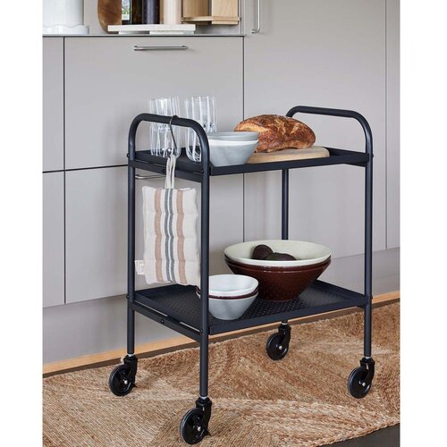 OYOY Living Design Jeklen servirni voziček na kolesih 37,5x52 cm Maki &amp;ndash; Slike