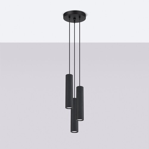Nice Lamps Črna viseča svetilka &amp;oslash; 19,5 cm Gleam &amp;ndash; Slike
