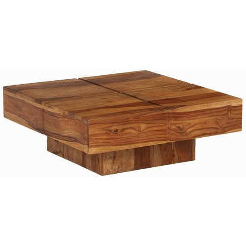  Stolić za kavu 80 x 80 x 30 cm od masivnog bagremovog drva Cijene