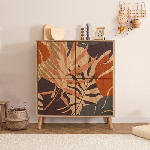 Hanah home Multilüx Palm Multicolor Multi Purpose Cabinet Cene