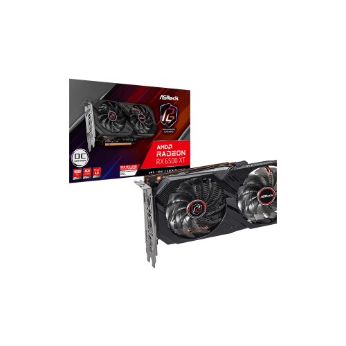 AsRock VGA RX6500XT PGD 4GO OCAMD Radeon RX 6500XT, 4GBGDDR6 64-bit, HDMI, DP Slike