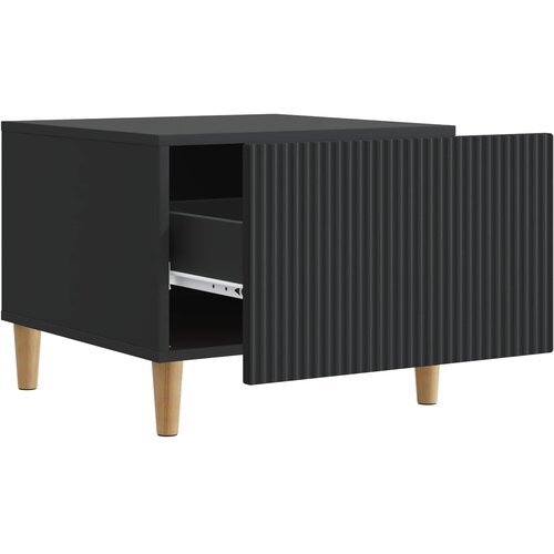  Kava Stol s ladicama Crna 49 x 50 x 40 cm Konstruirano drvo Slike