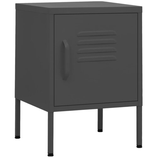 Maison Chic Nočna omarica - Nočna miza antracitna 35x35x51 cm jeklo, (21687748) Slike