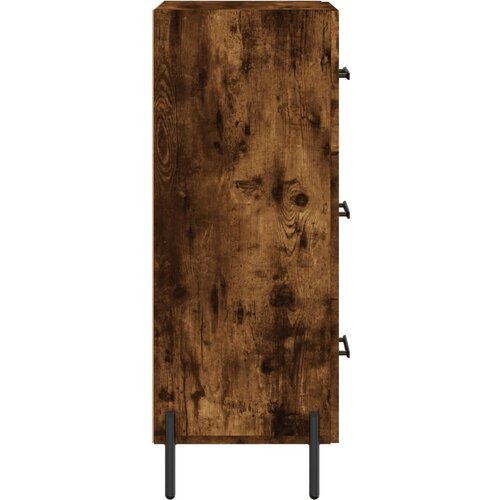  Komoda boja dimljenog hrasta 34,5x34x90 cm konstruirano drvo Slike